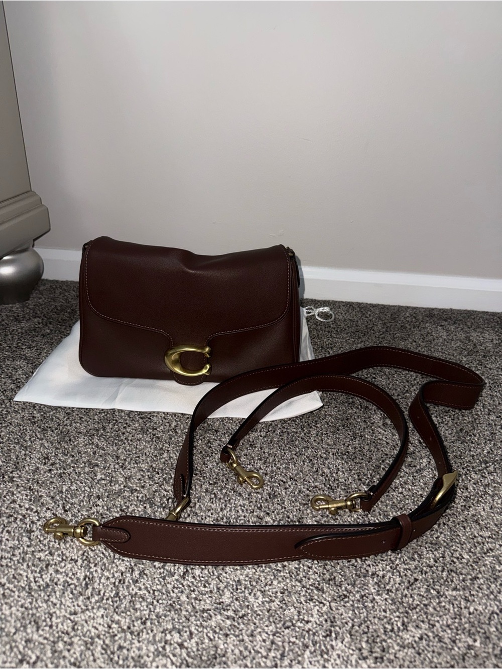 Coach Soft Tabby Shoulder Bag Brass/Maple - Picture 11 of 11